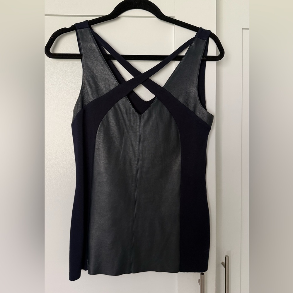 Bailey 44 leather top - medium. Barely worn.